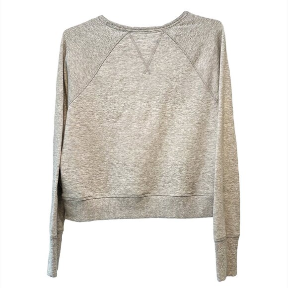 TOMMY HILFIGER Sport Crop Crew Neck Sweatshirt - Small‎ - Gray, navy, red  NWOT - Picture 4 of 7